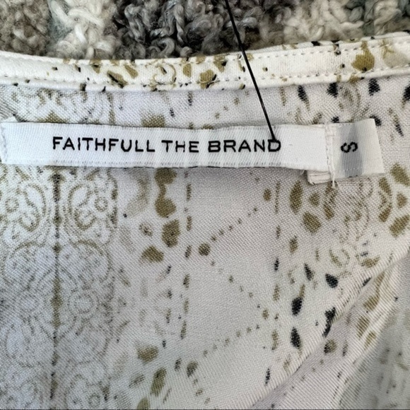 Faithfull The Brand womens Printed  Midi Wrap Dress size small - Picture 9 of 10